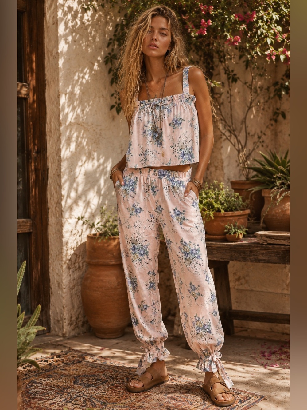 PEACH LOVE | Blooming Daydream Jogger Pants